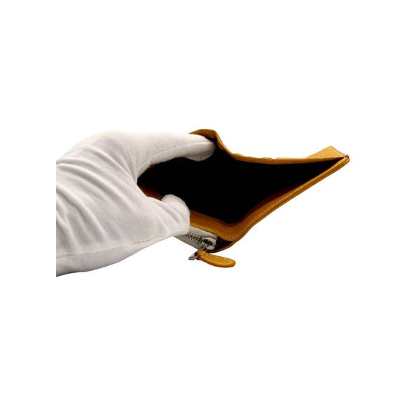 🔴 Balenciaga Bazaar Zip Wallet - Yellow Striped - Picture 11 of 12